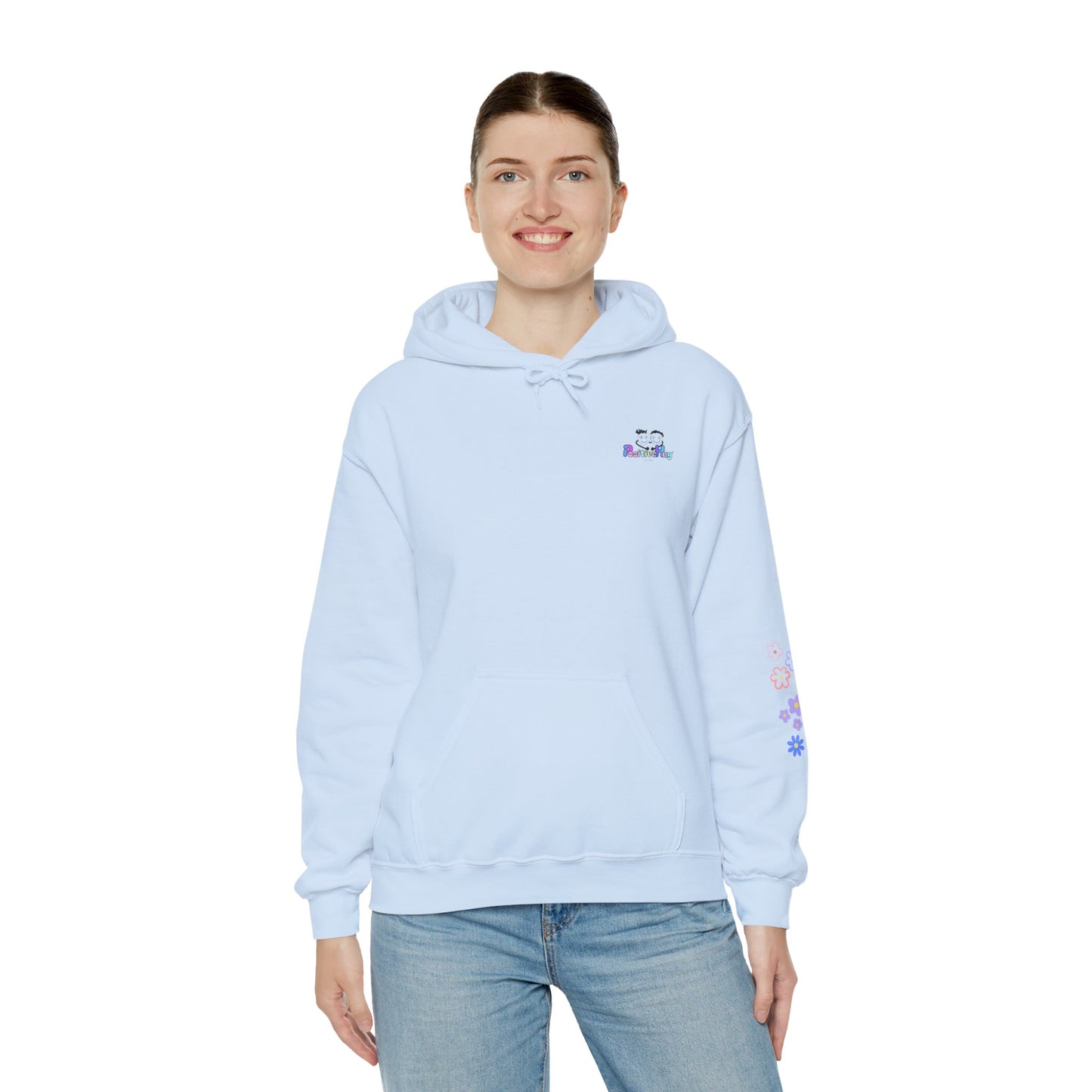 You don't have to wait for permission. It's okay to be yourself - Self-Love, Social Kindness Hoodie - Design on back