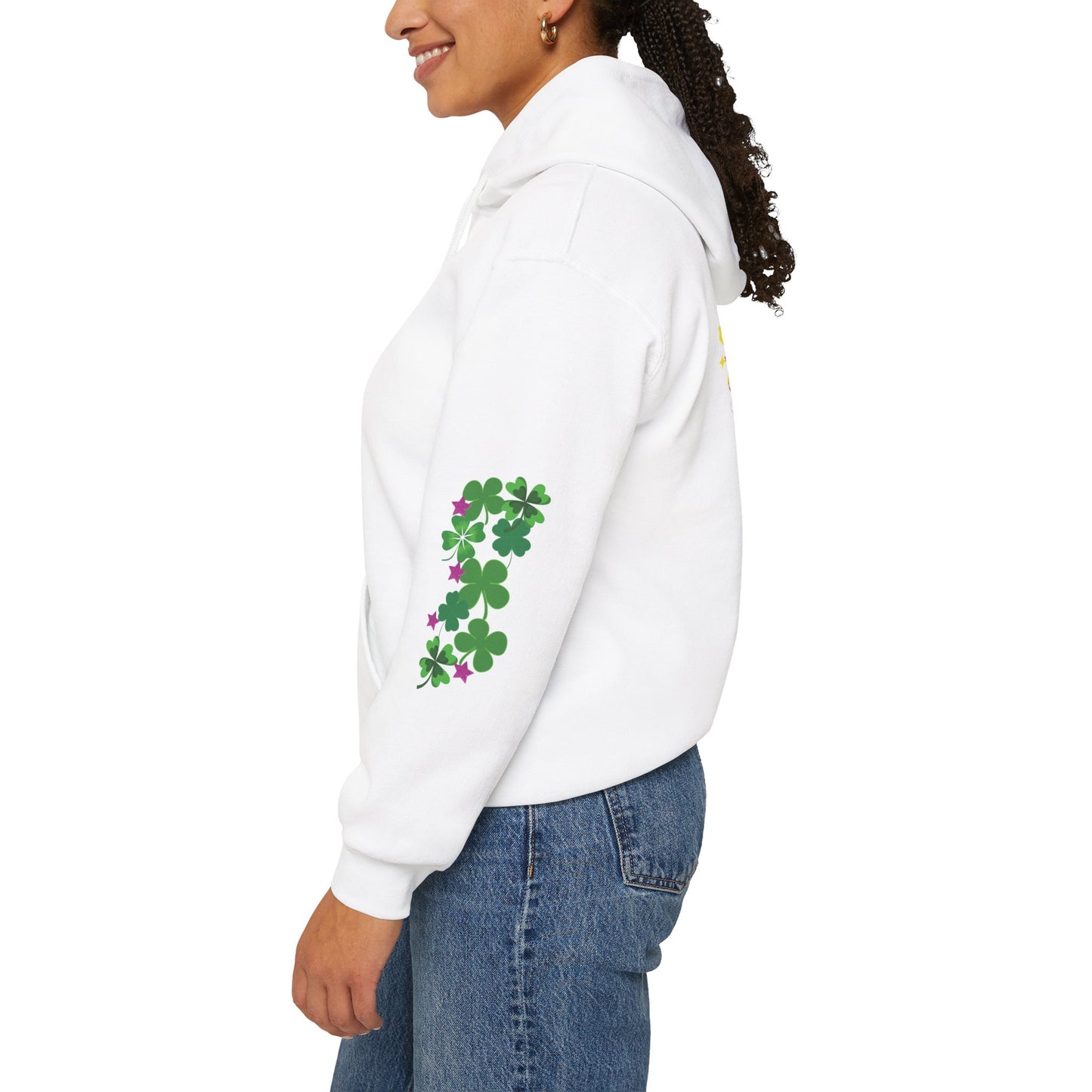 Hey, Good Luck! x - Motivational Hoodie - Design on back