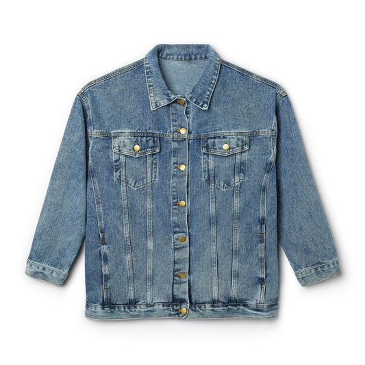 Women's Denim Jacket — "Powered by Fairy Dust and Brains" Self‑Love Jacket
