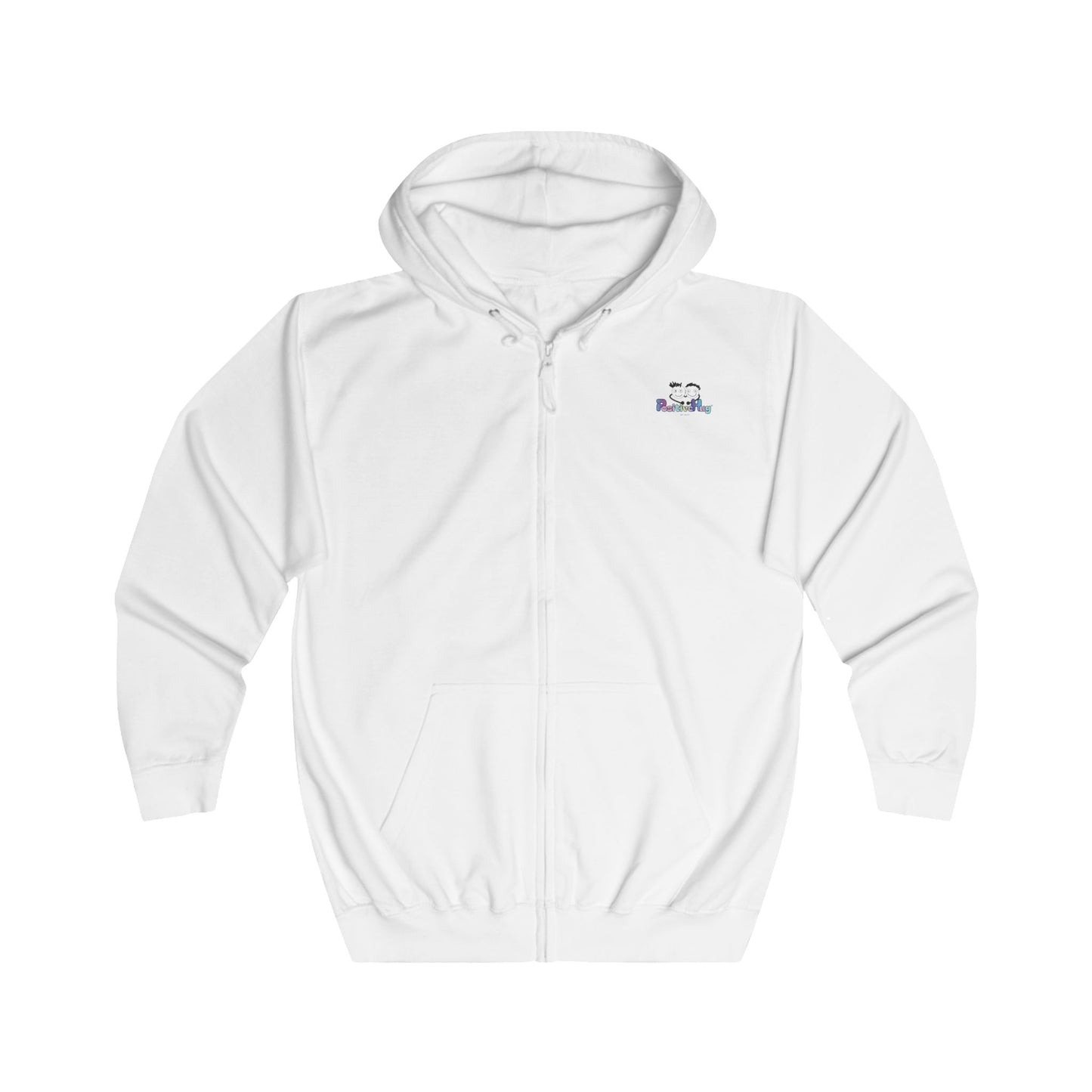 White Limited 2026 Piece - PositiveHug Logo Zip Hoodie