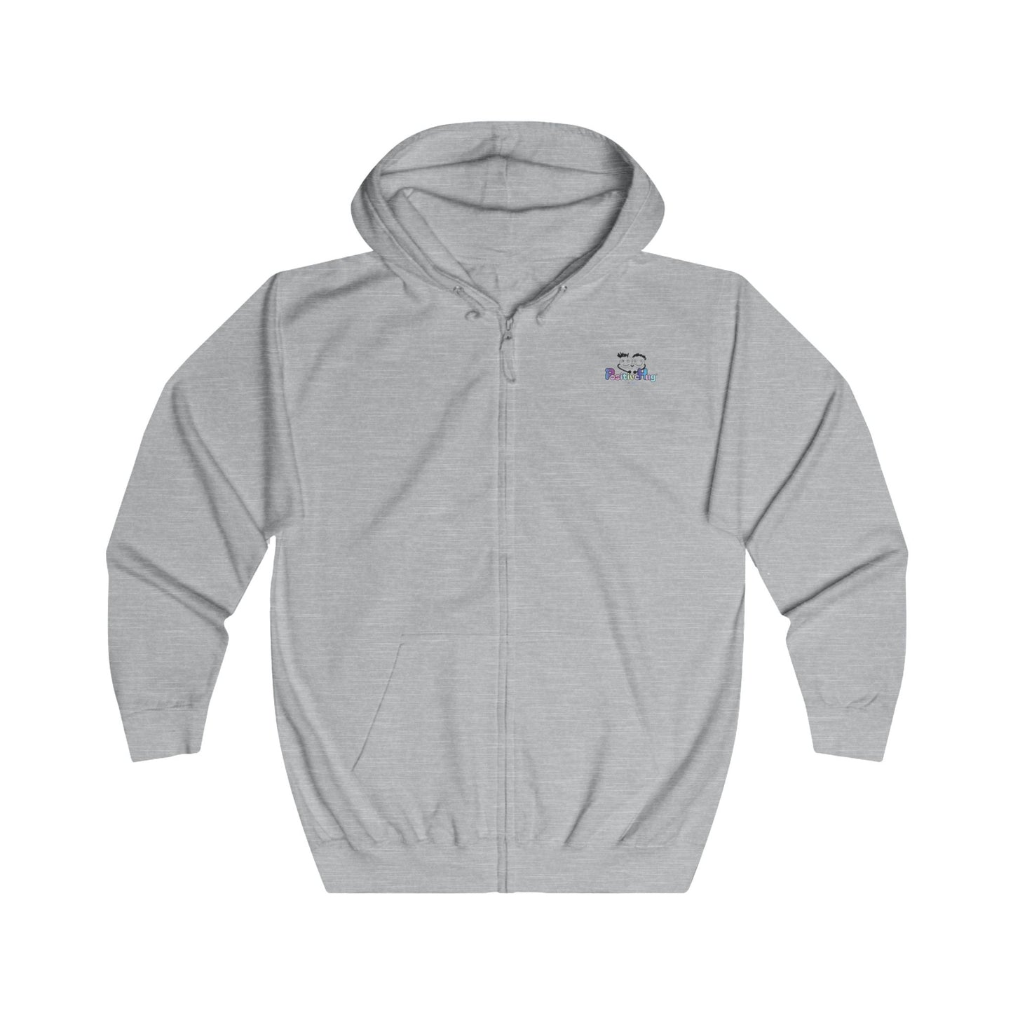 Grey Limited 2026 Piece - PositiveHug Logo Zip Hoodie