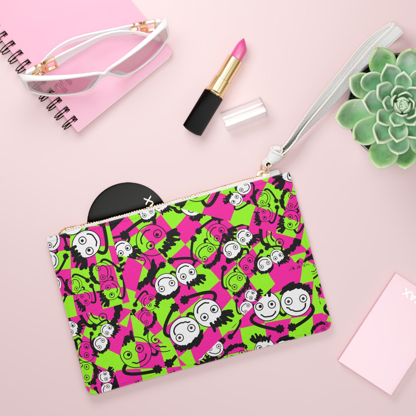 90's Neon Clutch Bag by PositiveHug
