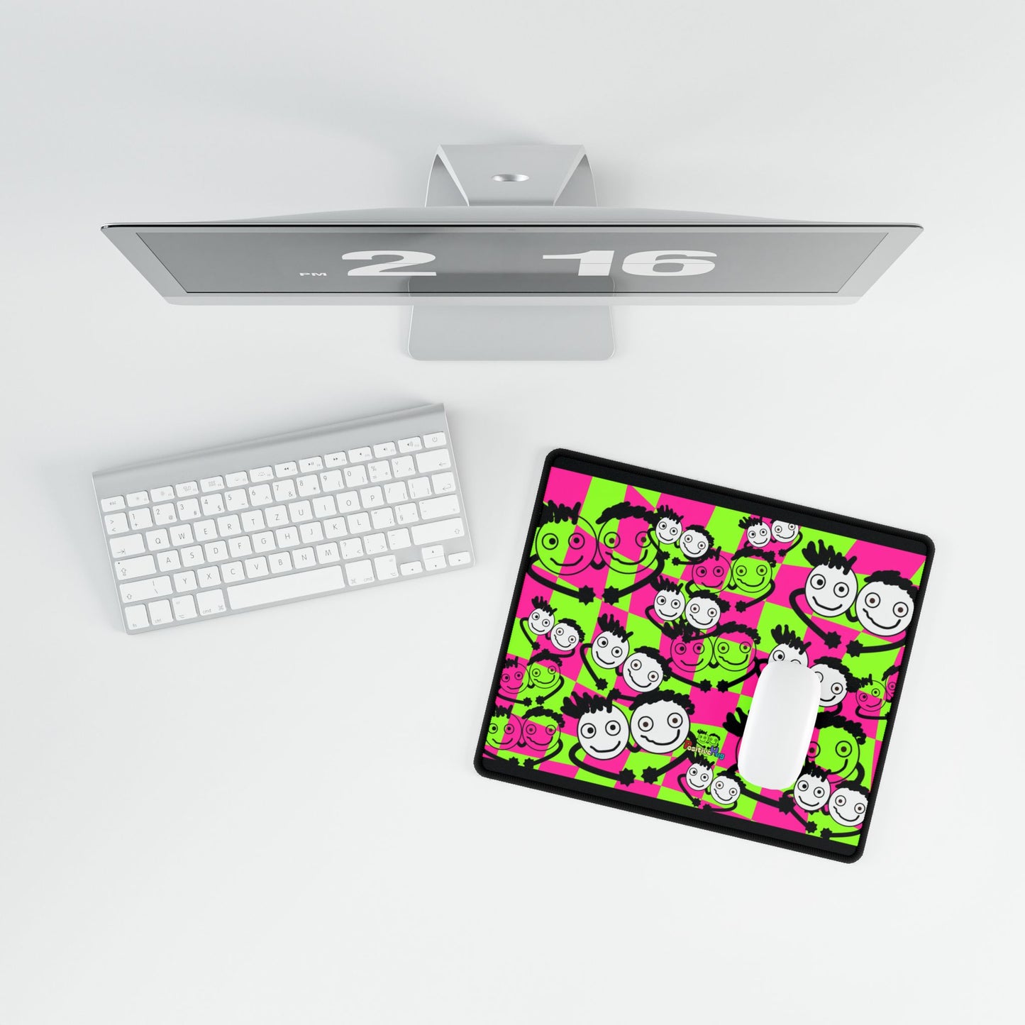 Colorful Desk Mat by PositiveHug - Fun Office Decor Unique Gift Idea