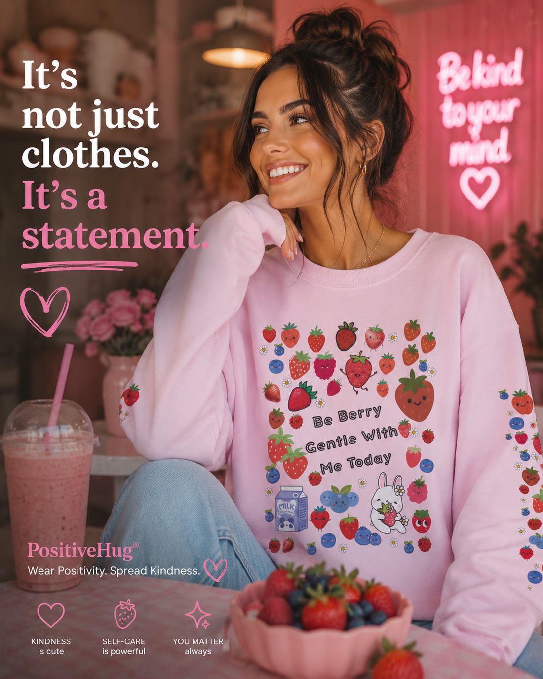 🌈 🍓 A little reminder for the days you don't feel like yourself 💕