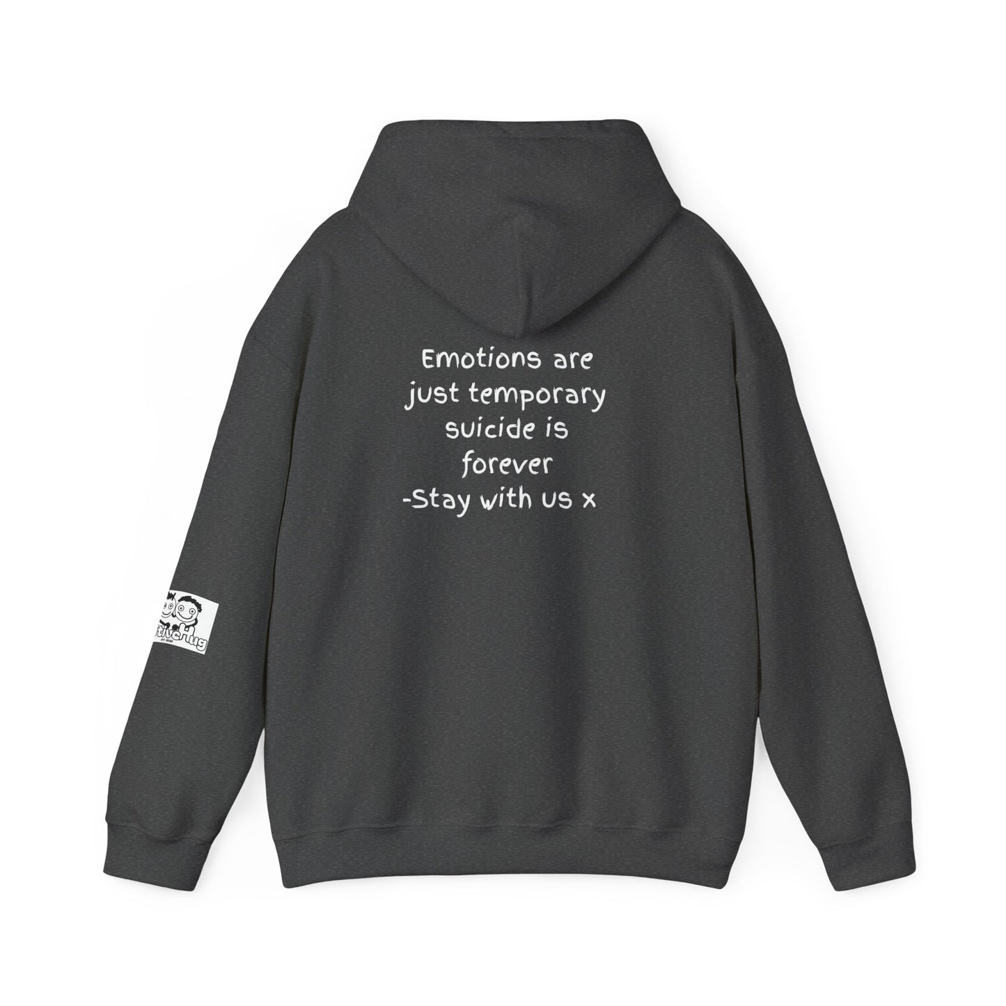 'Emotions are just temporary ... ' Comfortable Unisex Heavy Blend Hoodie  - By PositiveHug