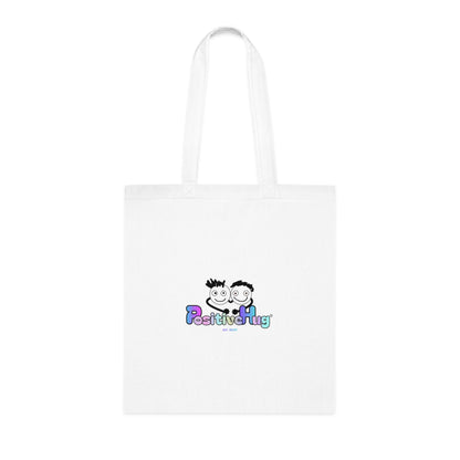 Be the person your dog thinks you are  - Cute Positive Vibes Cotton Tote Bag For Dog Lovers - by PositiveHug