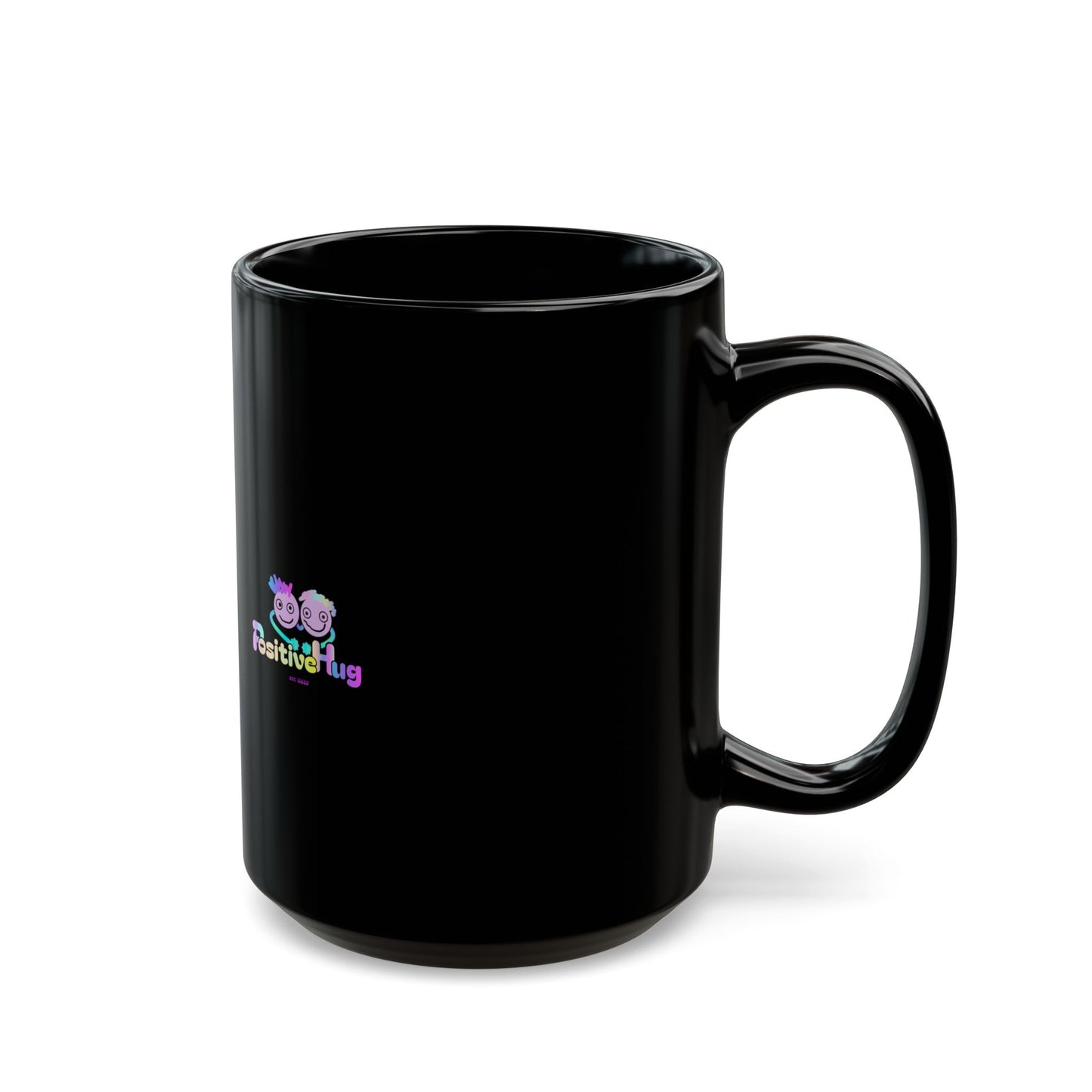 Neon Ceramic Mug — "Unbothered, Unfiltered, At Peace" Positive Vibes Coffee Cup