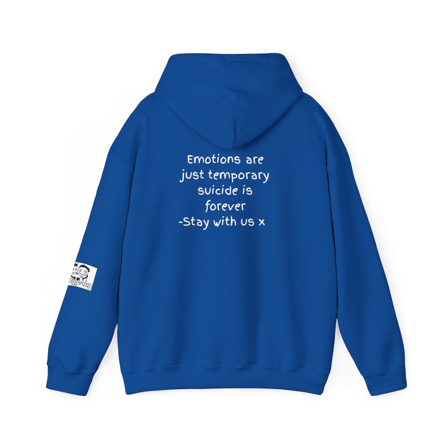 'Emotions are just temporary ... ' Comfortable Unisex Heavy Blend Hoodie  - By PositiveHug
