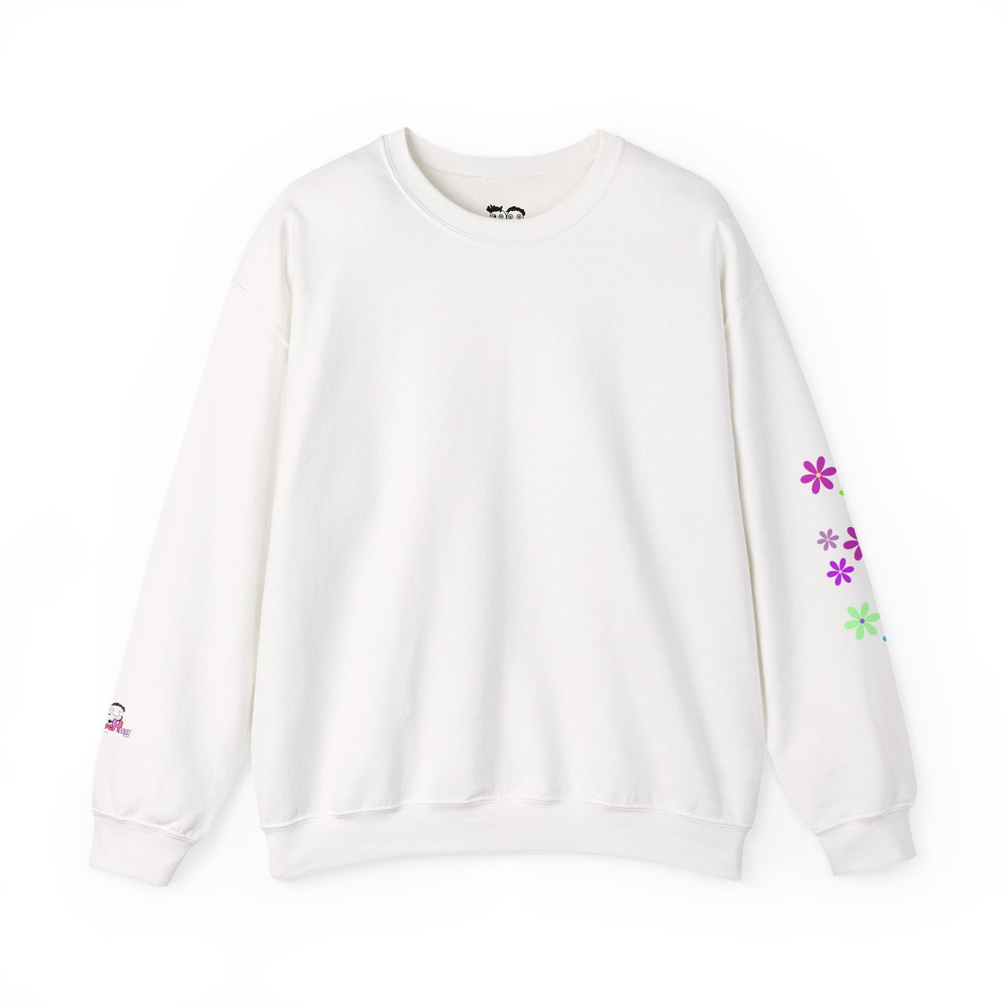Women's Empowerment Crewneck Sweatshirt — "Pink? Yes. Brains? Absolutely." | PositiveHug