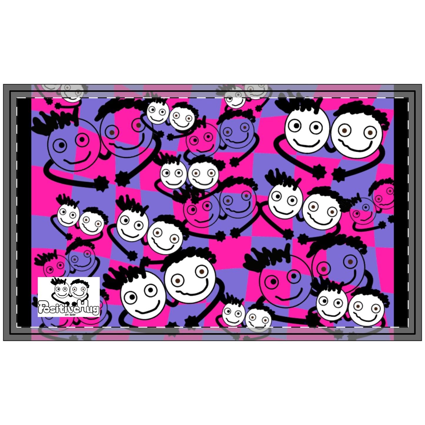 Playful Neon Door mat by PositiveHug