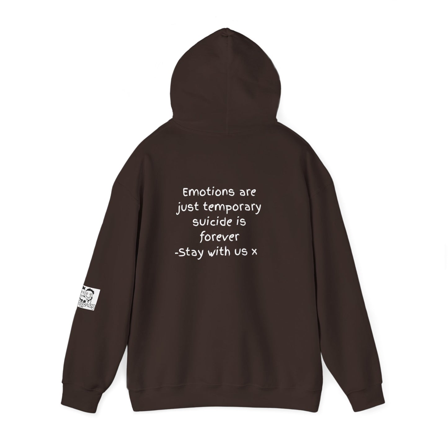 'Emotions are just temporary ... ' Comfortable Unisex Heavy Blend Hoodie  - By PositiveHug