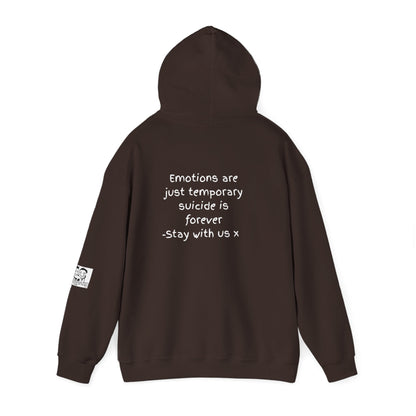 'Emotions are just temporary ... ' Comfortable Unisex Heavy Blend Hoodie  - By PositiveHug