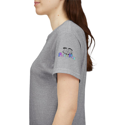 Hey, I believe in you! -  Quote on back, Cute Fun Motivational Uplifting Bright Colours Butterfly Tee