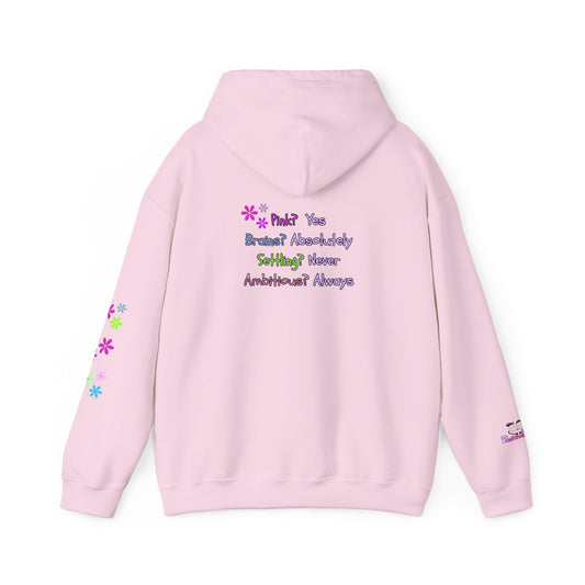 Women's Empowerment Hoodie — "Pink? Yes. Brains? Absolutely." | PositiveHug