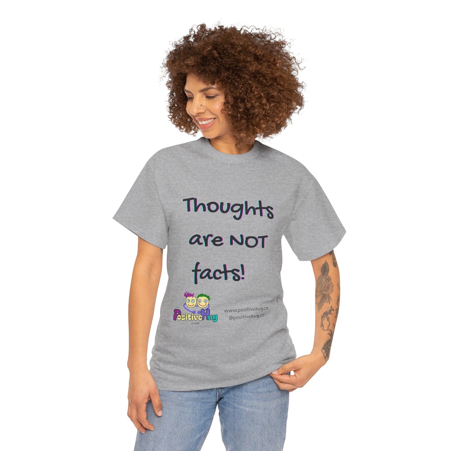 Thoughts Are NOT Facts T-Shirt — Positive Mindset Reminder Tee