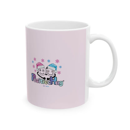 Cute Pink Unicorn Christmas Mug 11oz & 15oz | PositiveHug