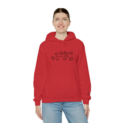 'Your Best is Enough!' Embroidered Unisex Heavy Blend™ Hooded Sweatshirt- Hoodie