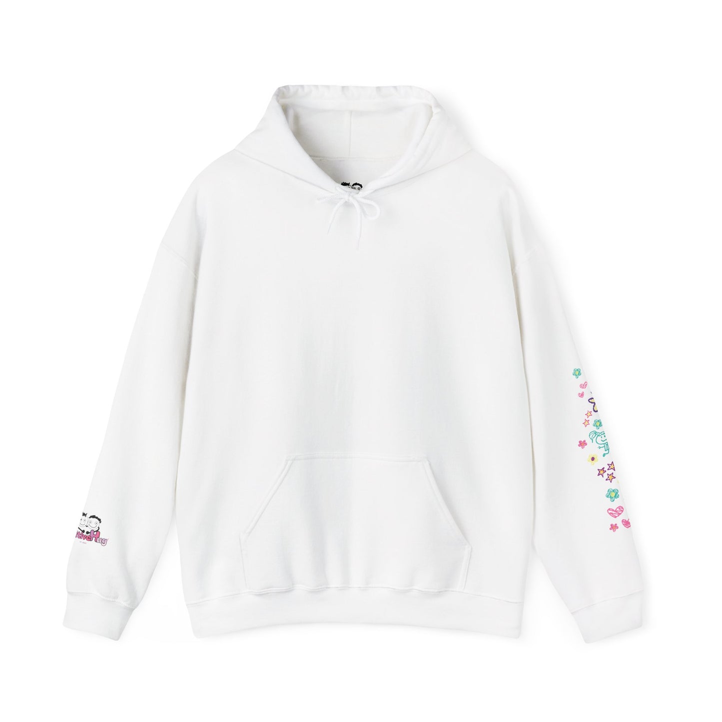 "Powered by Positivity & a Little Delulu" Cute Pastel Graphic Hoodie | PositiveHug