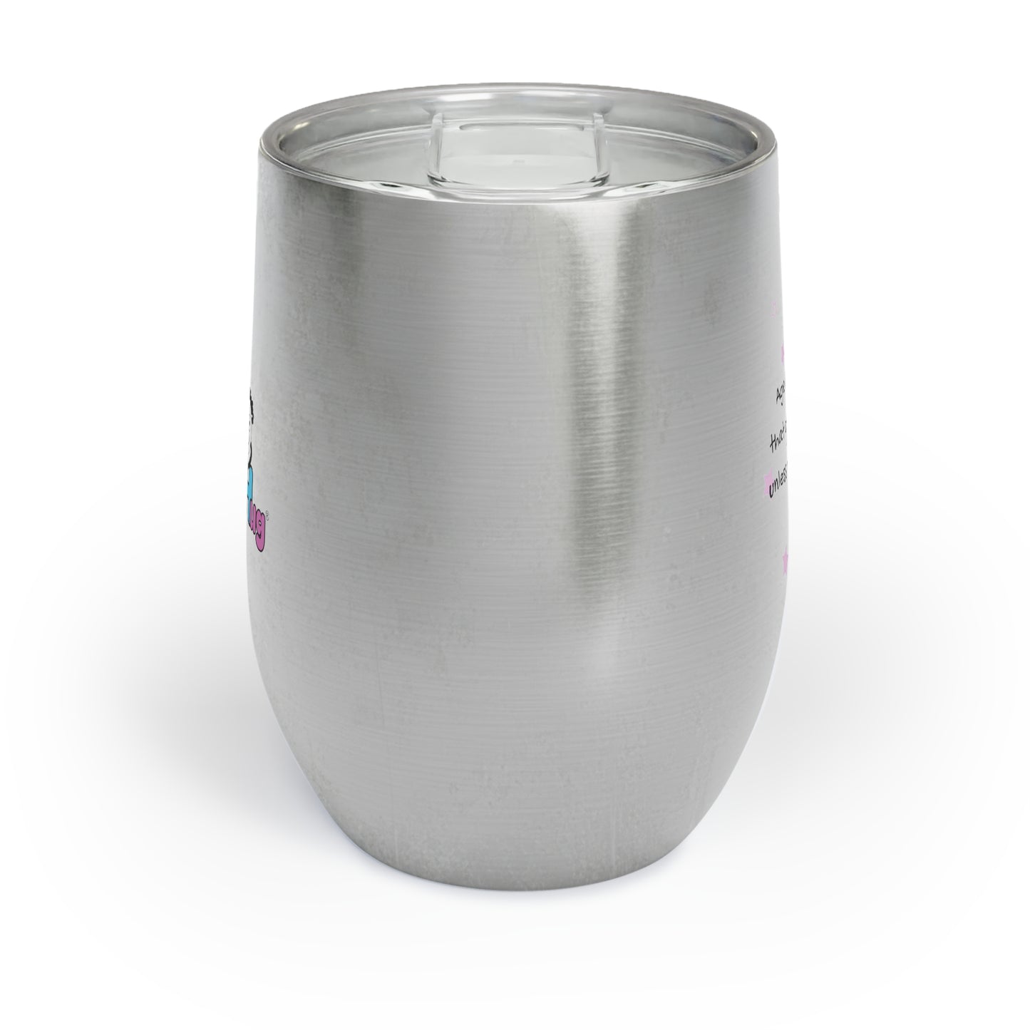 Double Insulated Wine Tumbler With Lid - Age is something which doesn't matter unless you're a bottle of wine