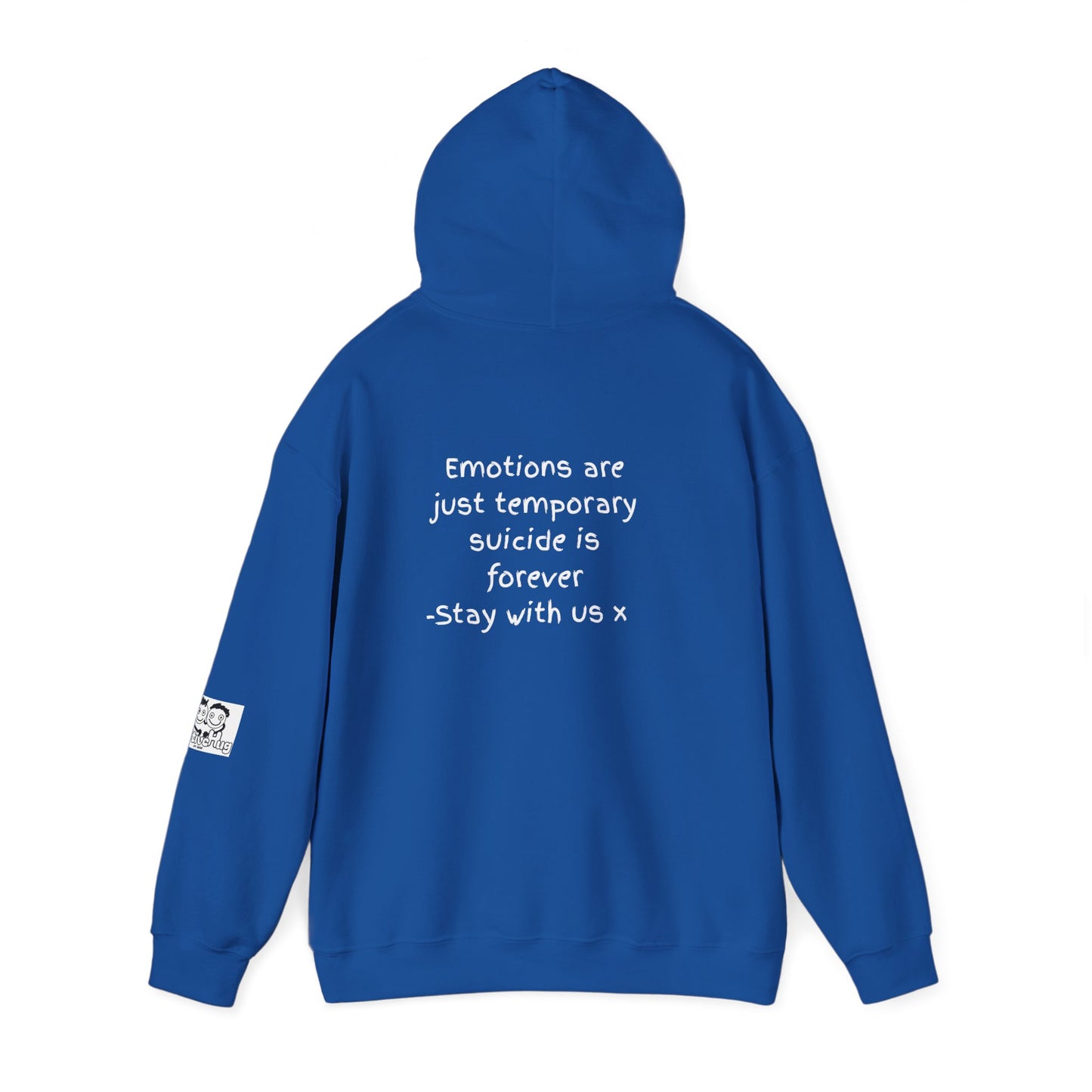 'Emotions are just temporary ... ' Comfortable Unisex Heavy Blend Hoodie  - By PositiveHug