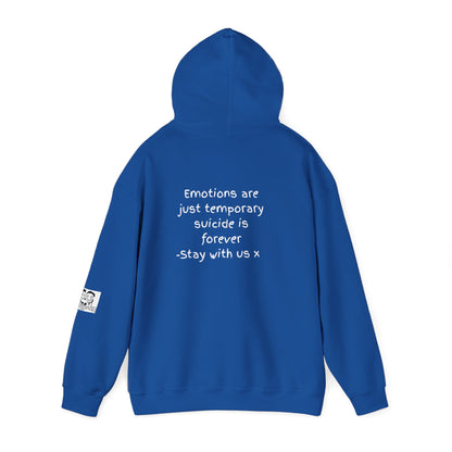 'Emotions are just temporary ... ' Comfortable Unisex Heavy Blend Hoodie  - By PositiveHug