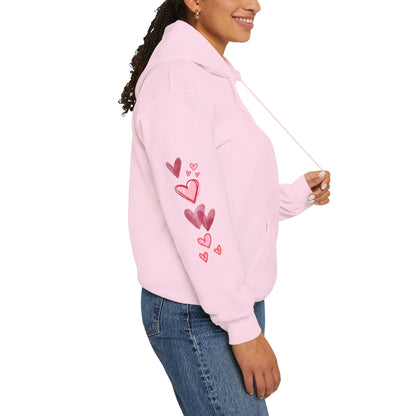 "You Are Loved" Hoodie — Cute Heart Graphic Message on Back | PositiveHug