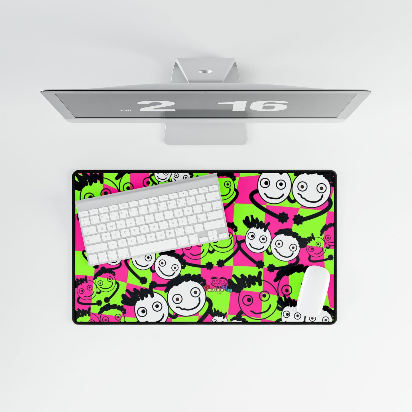 Colorful Desk Mat by PositiveHug - Fun Office Decor Unique Gift Idea