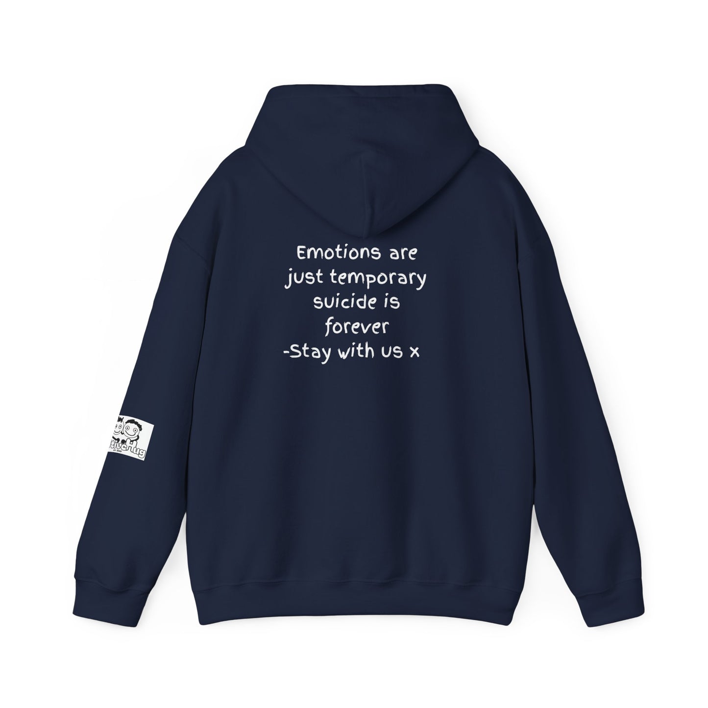 'Emotions are just temporary ... ' Comfortable Unisex Heavy Blend Hoodie  - By PositiveHug