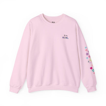 'You Were Born to Stand Out'  Cute Cat Sweatshirt with Print on Back and sleeve