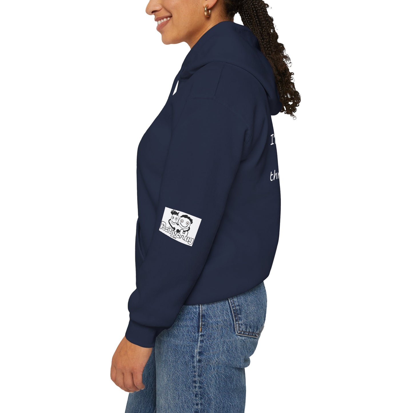 'Hey Bro, I'm Proud of you. You made it through another day! ' Comfortable Unisex Heavy Blend Hoodie  - By PositiveHug