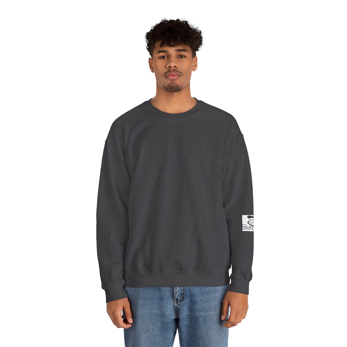 'Hey Bro, The strong cry too! It's Okay x' Crewneck Sweatshirt by PositiveHug