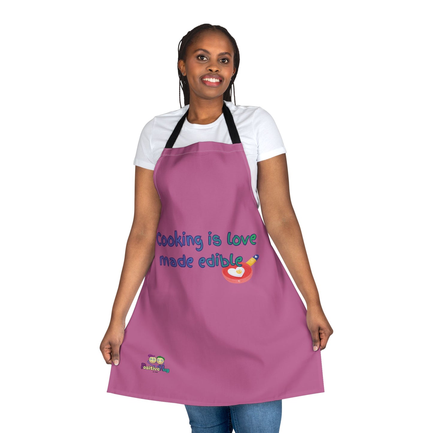 "Cooking is Love Made Edible" - Colorful Culinary Apron by PositiveHug