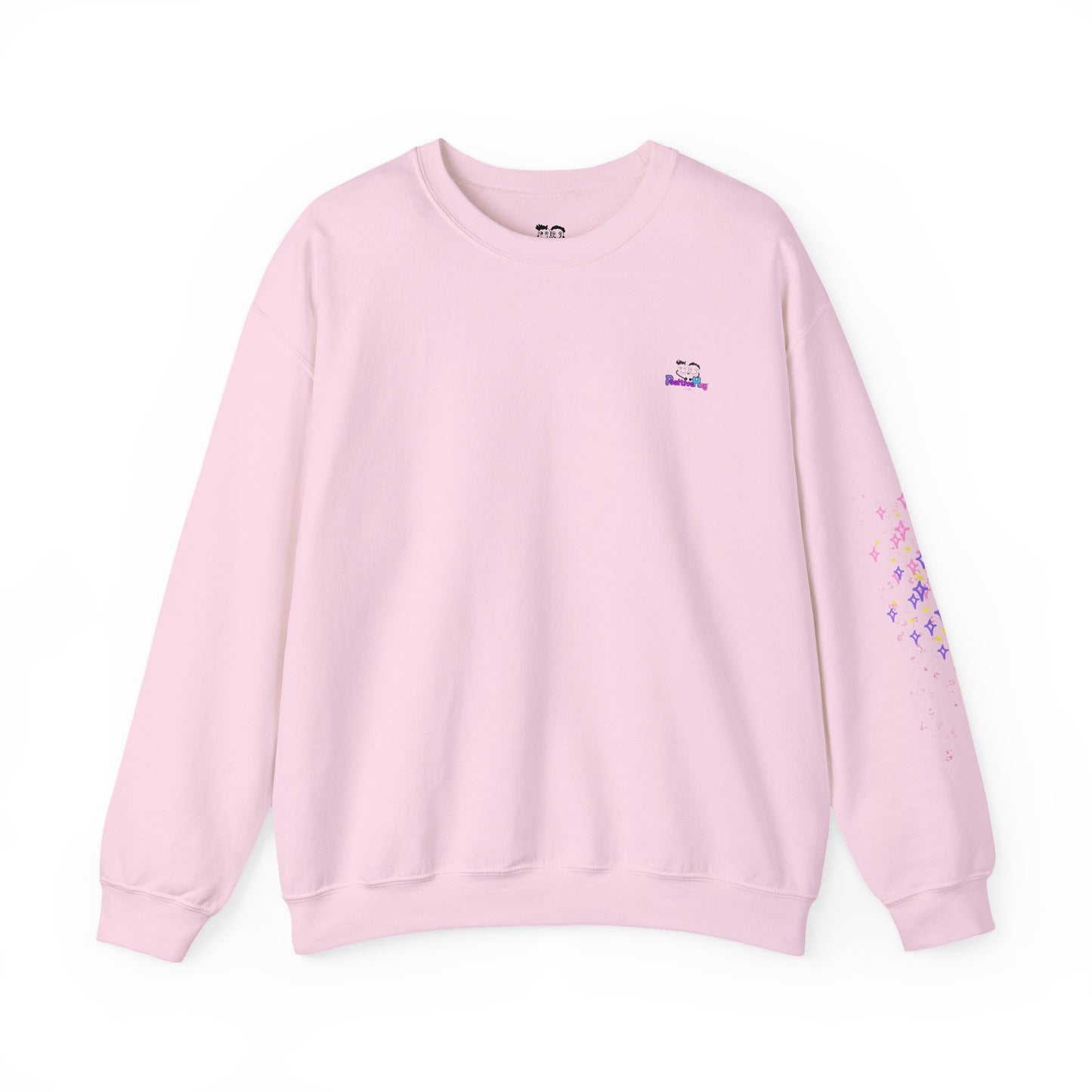 Fairy Magic Crewneck Sweatshirt — "Powered by Fairy Dust & Brains" - Design on back