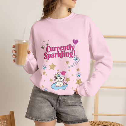 Currently Sparkling Unicorn Christmas Sweatshirt for Women | PositiveHug