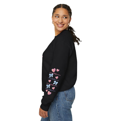"Fierce When It Matters, Gentle When It Counts" Cute Pastel Coquette Sweatshirt | PositiveHug