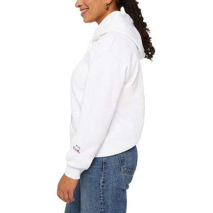 "Fierce When It Matters, Gentle When It Counts" Cute Pastel Bow & Hearts Hoodie | PositiveHug
