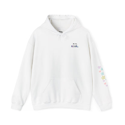 Kindness Is Your Strength  — Pastel Hearts & Stars Motivational Hoodie