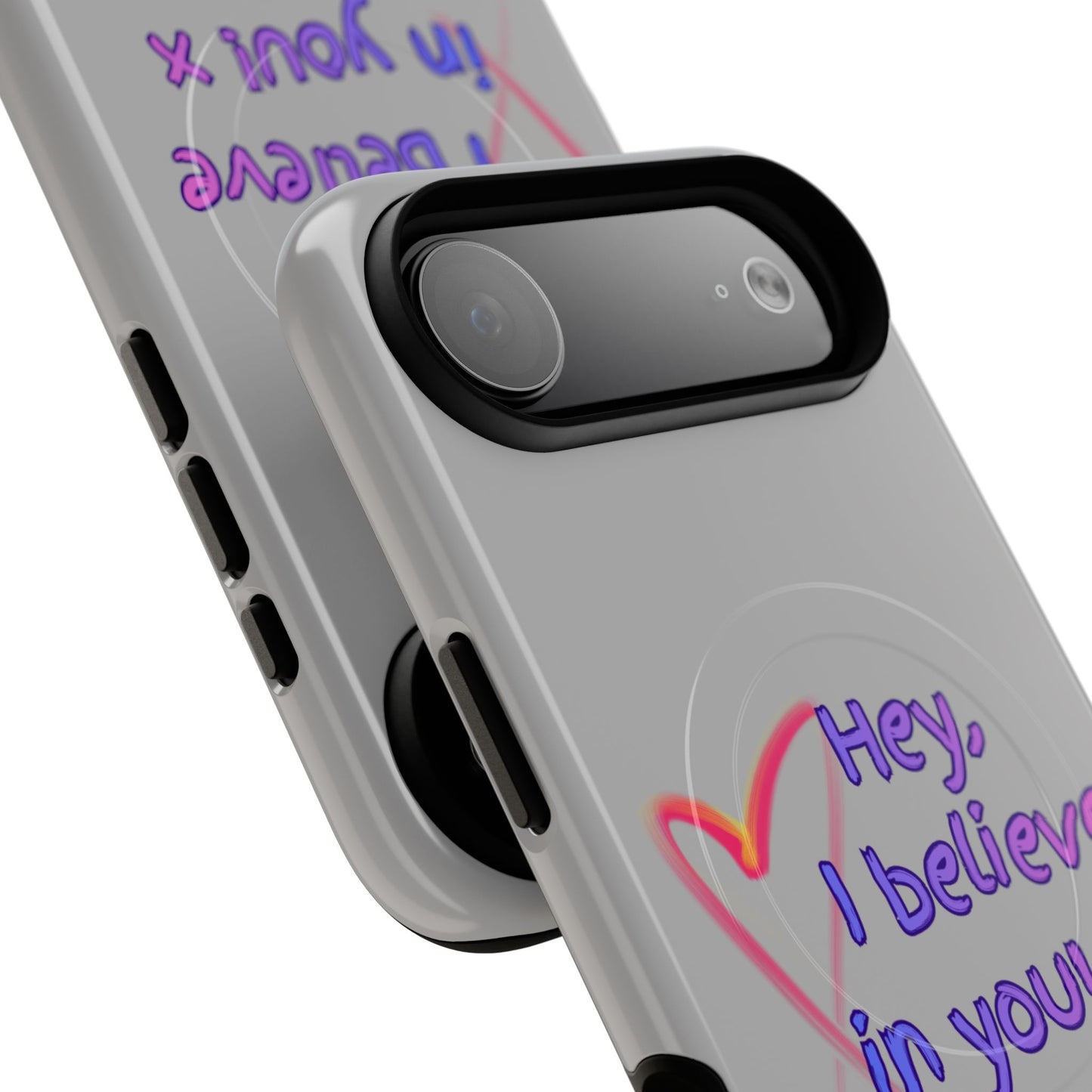 Inspirational Tough Magnetic Phone Case - "Hey, I Believe in You!"
