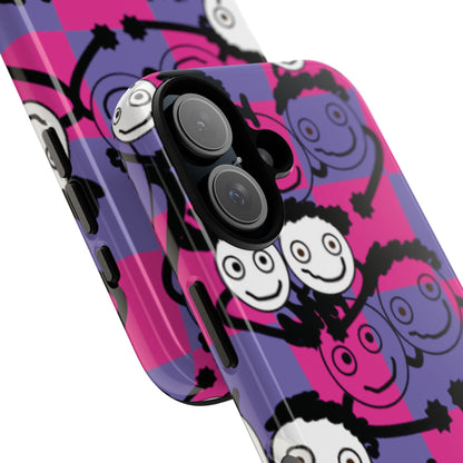 Positive Vibes Phone Case - By PositiveHug Happy, Colorful Tough Case - Pink & Purple