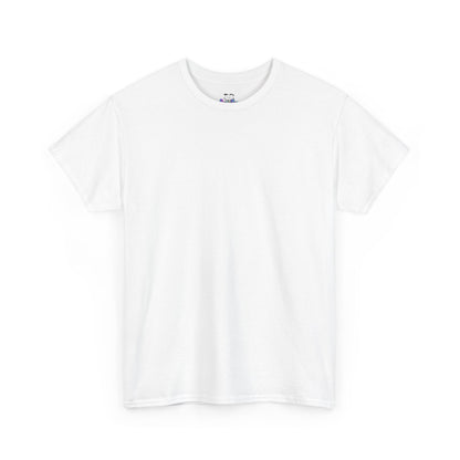 Cute Playful PositiveHug logo Tee with Hearts, Stars Back Graphic