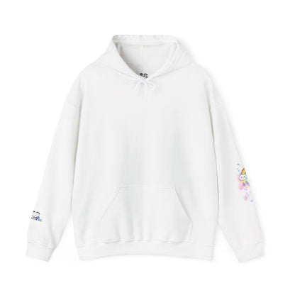 'Be the Rainbow in Someone Else's 💩 Storm' Rainbow Cloud Cute Graphic Hoodie | PositiveHug