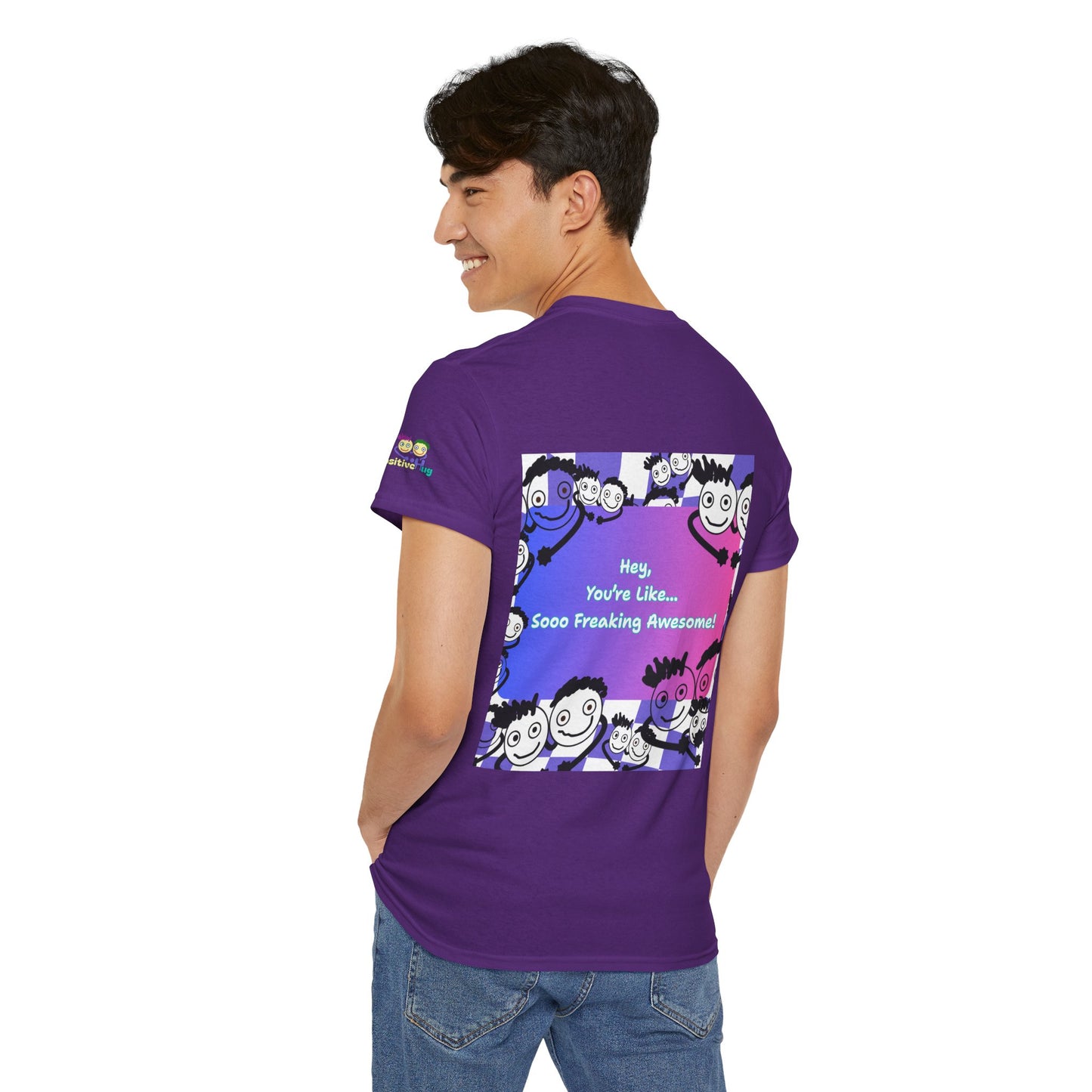 'You're like... Soo Freaking Awesome' Unisex Heavy Cotton Tee - By PositiveHug