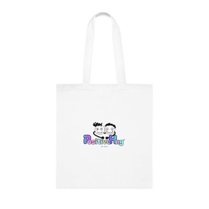 Be the person your cat thinks you are  - Cute Cat Lovers Positive Vibes Cotton Tote Bag