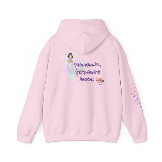 "Powered by Fairy Dust & Brains" Cute Hoodie