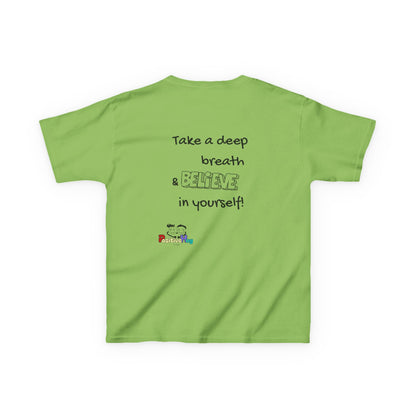 Kids Tee - Inspirational 'Take a Deep Breath & Believe in Yourself'