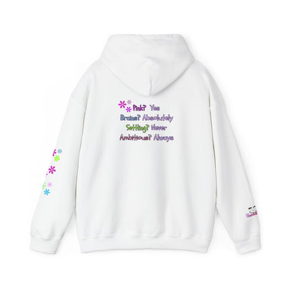 Women's Empowerment Hoodie — "Pink? Yes. Brains? Absolutely." | PositiveHug