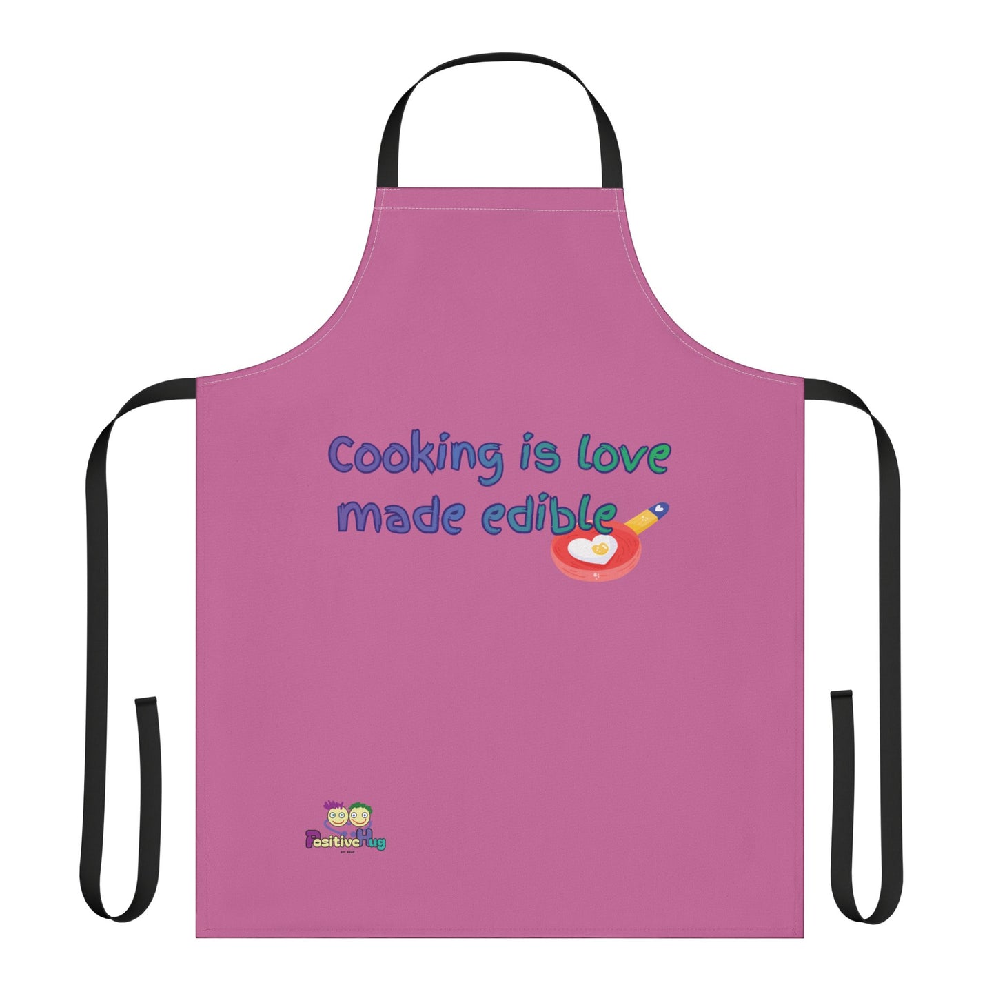 "Cooking is Love Made Edible" - Colorful Culinary Apron by PositiveHug