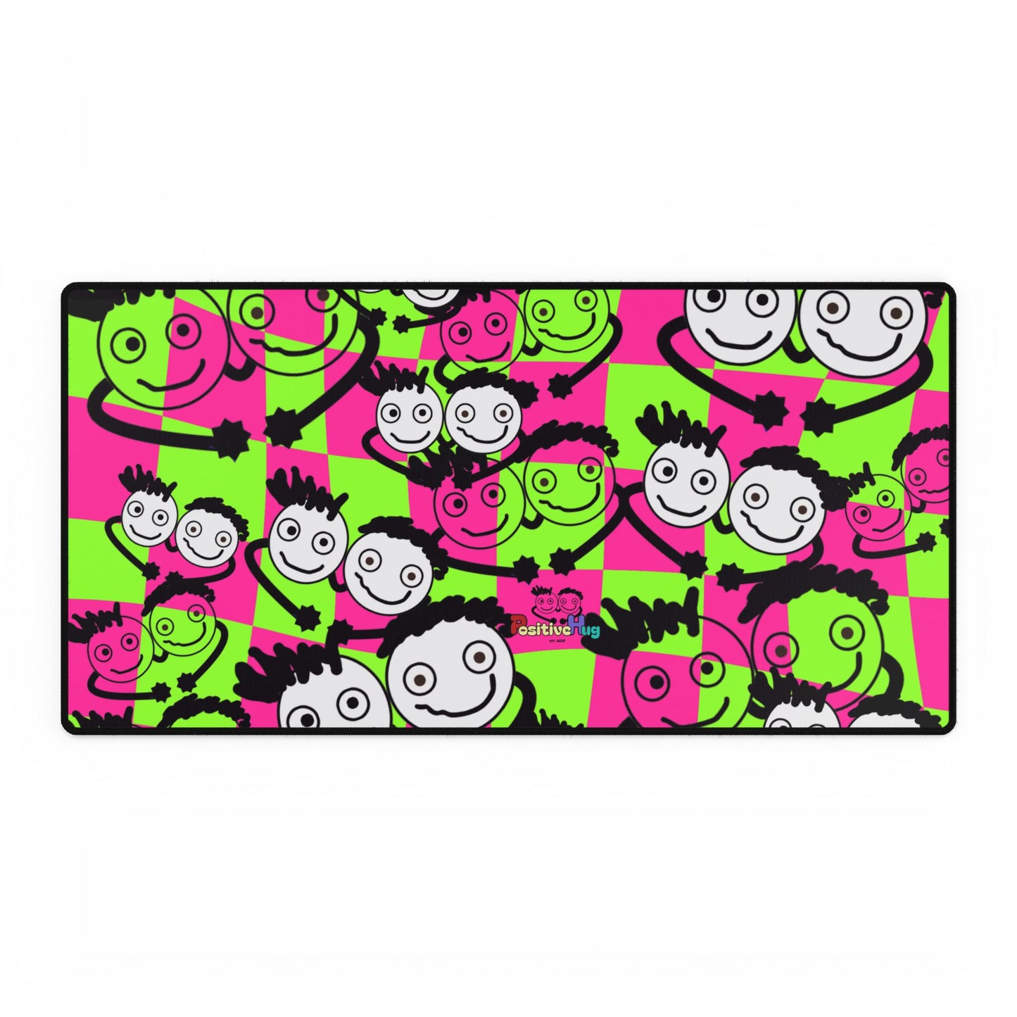 Colorful Desk Mat by PositiveHug - Fun Office Decor Unique Gift Idea