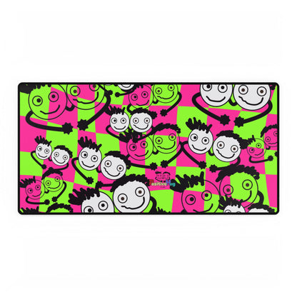 Colorful Desk Mat by PositiveHug - Fun Office Decor Unique Gift Idea