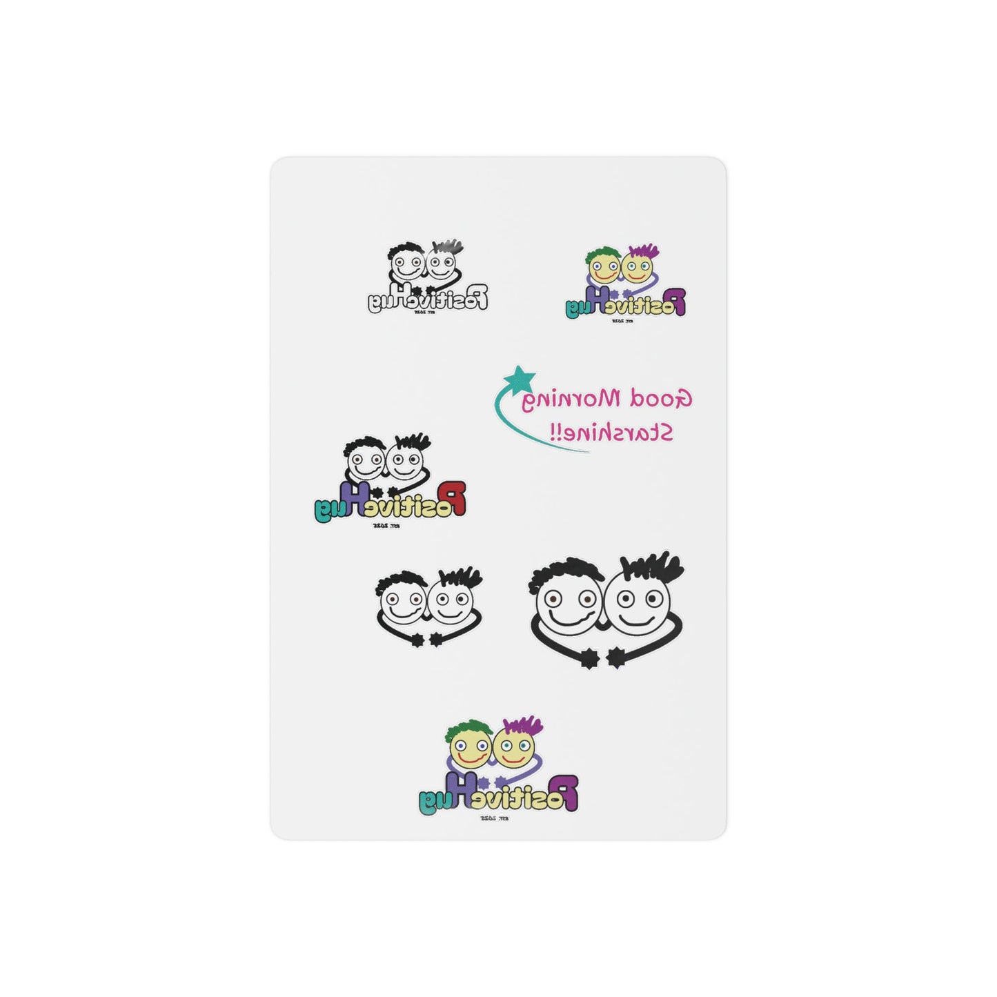 Temporary Tattoos — PositiveHug Logo Faces Tattoo Sheet